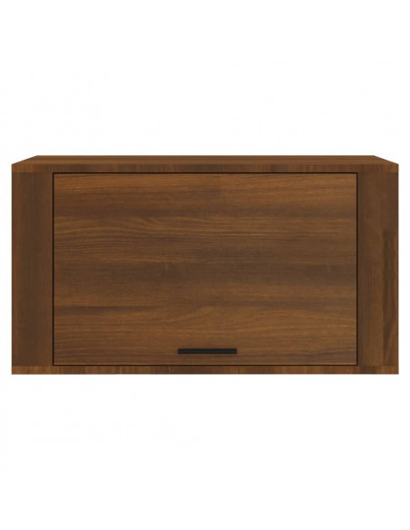 Scarpiera a Muro Rovere Marrone 70x35x38 cm Legno Massello Pino