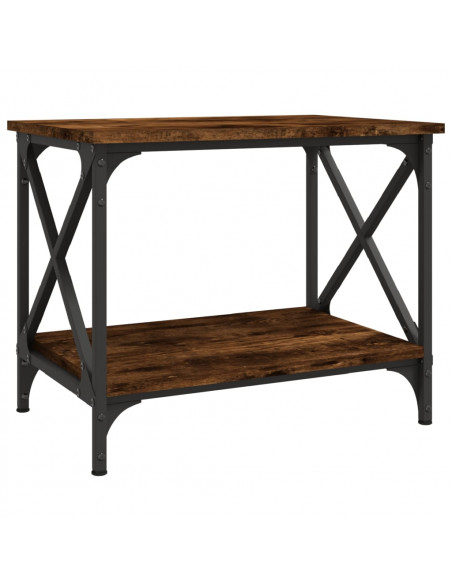 Tavolino da Salotto Rovere Fumo 55x38x45 cm Legno Multistrato