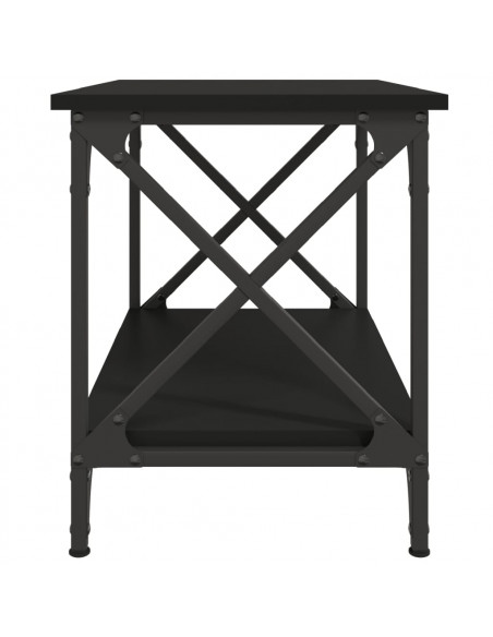 Tavolino Nero 55x38x45 cm in Legno Multistrato