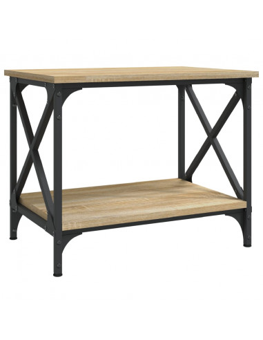 Tavolino Rovere Sonoma 55x38x45 cm in Legno Multistrato