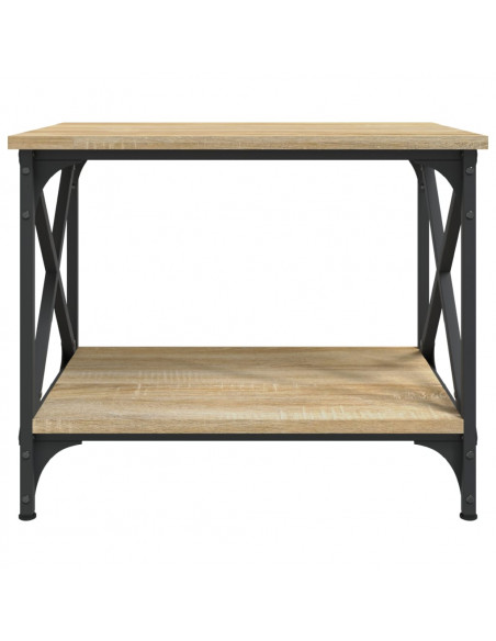 Tavolino Rovere Sonoma 55x38x45 cm in Legno Multistrato