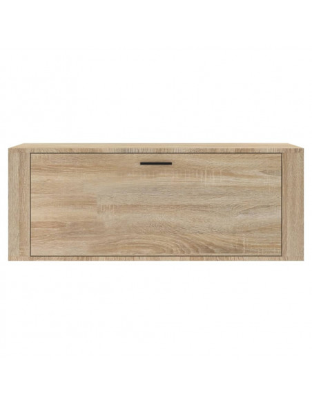 Scarpiera a Muro Rovere Sonoma 100x35x38cm in Legno Multistrato