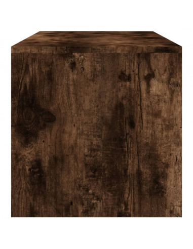 Tavolino da Salotto Rovere Fumo 100x40x40 cm Legno Multistrato