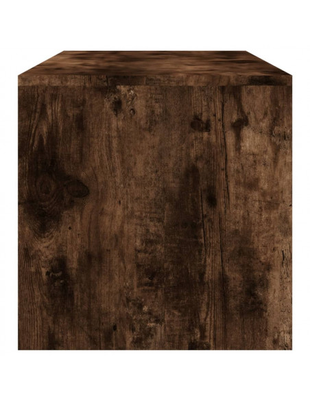 Tavolino da Salotto Rovere Fumo 100x40x40 cm Legno Multistrato