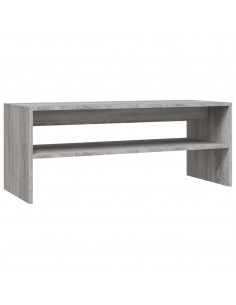 Tavolino da Salotto Grigio Sonoma 100x40x40cm Legno Multistrato 2