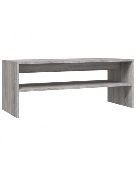 Tavolino da Salotto Grigio Sonoma 100x40x40cm Legno Multistrato
