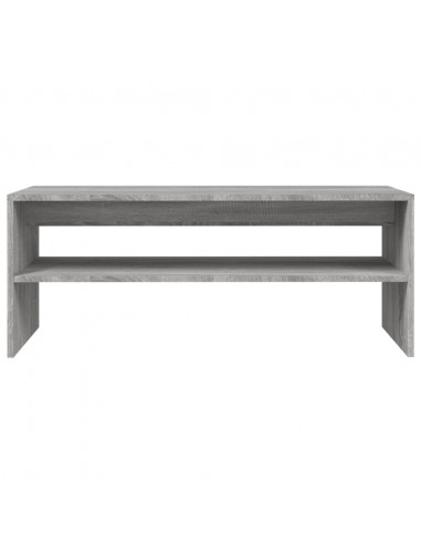Tavolino da Salotto Grigio Sonoma 100x40x40cm Legno Multistrato