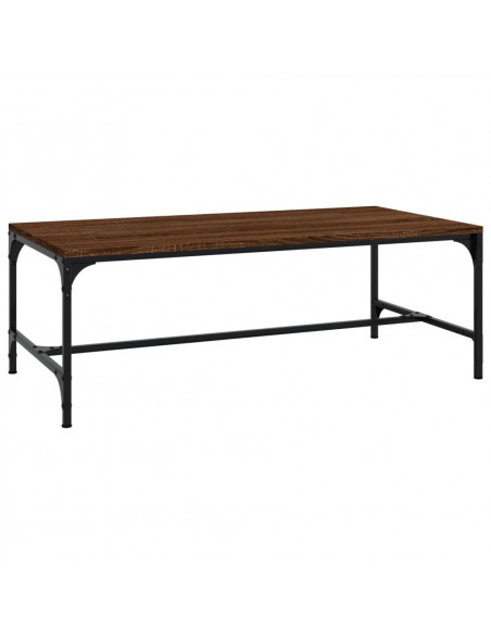 Tavolino Salotto Rovere Marrone 80x50x35 cm Legno Multistrato