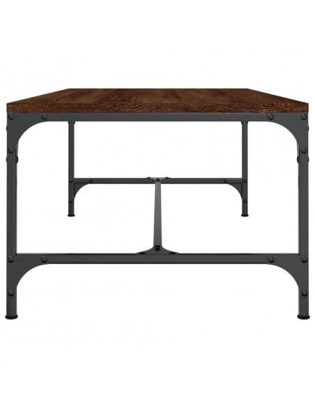 Tavolino Salotto Rovere Marrone 80x50x35 cm Legno Multistrato