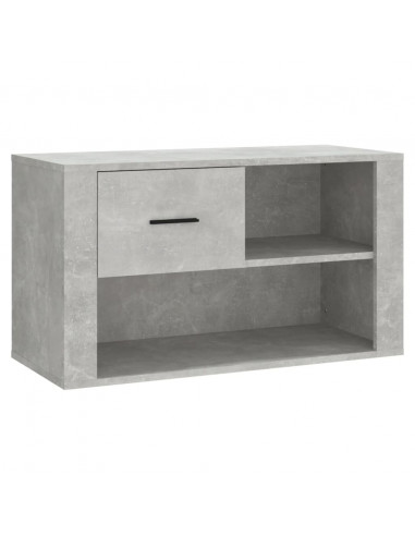 Scarpiera Grigio Cemento 80x35x45 cm in Legno Multistrato