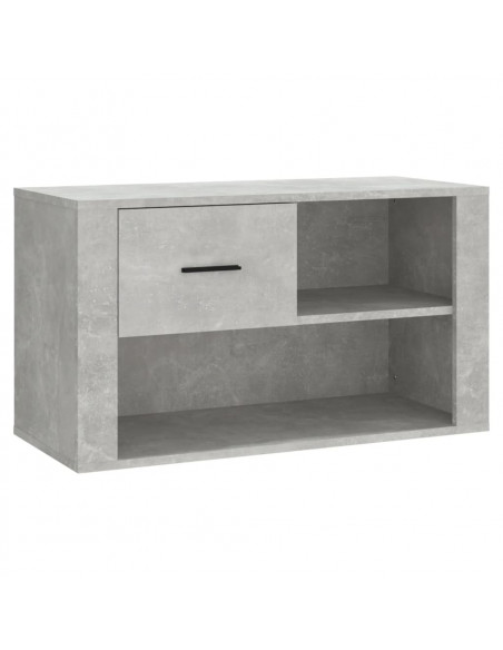 Scarpiera Grigio Cemento 80x35x45 cm in Legno Multistrato