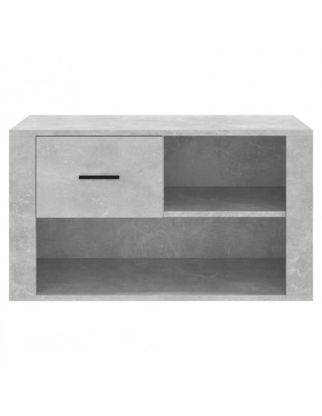 Scarpiera Grigio Cemento 80x35x45 cm in Legno Multistrato