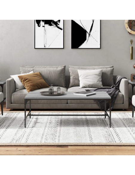 Tavolino da Salotto Grigio Sonoma 80x50x35 cm Legno Multistrato
