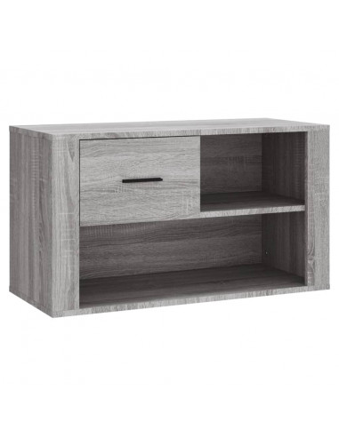 Scarpiera Grigio Sonoma 80x35x45 cm in Legno Multistrato