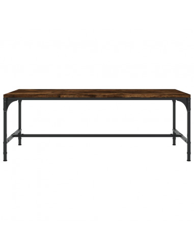 Tavolino da Salotto Rovere Fumo 80x50x35 cm Legno Multistrato