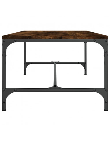 Tavolino da Salotto Rovere Fumo 80x50x35 cm Legno Multistrato