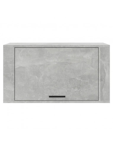 Scarpiera a Parete Grigio Cemento 70x35x38 cm Legno Multistrato