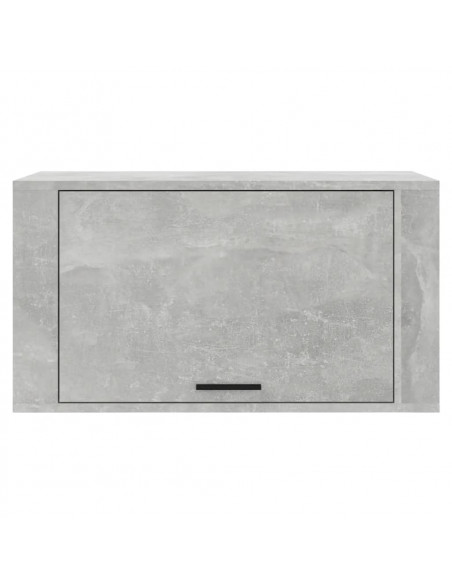Scarpiera a Parete Grigio Cemento 70x35x38 cm Legno Multistrato