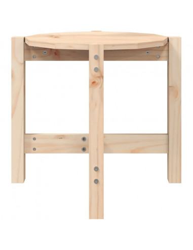 Tavolino da Salotto Ø 52,5x45 cm in Legno Massello di Pino