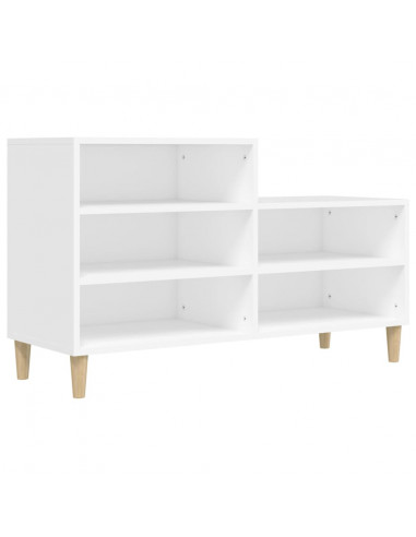 Scarpiera Bianca 102x36x60 cm in Legno Multistrato