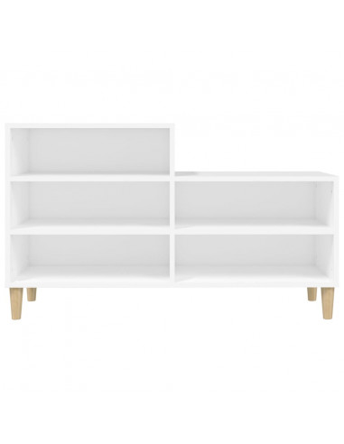 Scarpiera Bianca 102x36x60 cm in Legno Multistrato