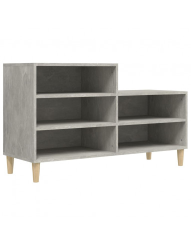 Scarpiera Grigio Cemento 102x36x60 cm in Legno Multistrato