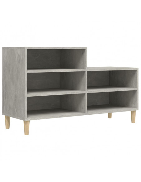 Scarpiera Grigio Cemento 102x36x60 cm in Legno Multistrato
