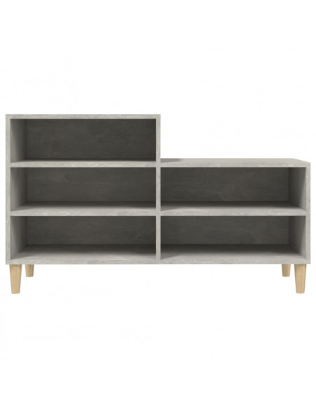 Scarpiera Grigio Cemento 102x36x60 cm in Legno Multistrato