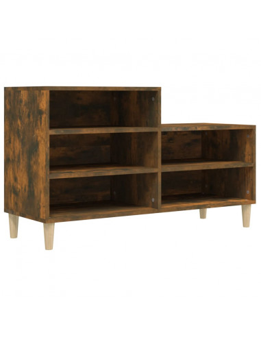 Scarpiera Rovere Fumo 102x36x60 cm in Legno Multistrato