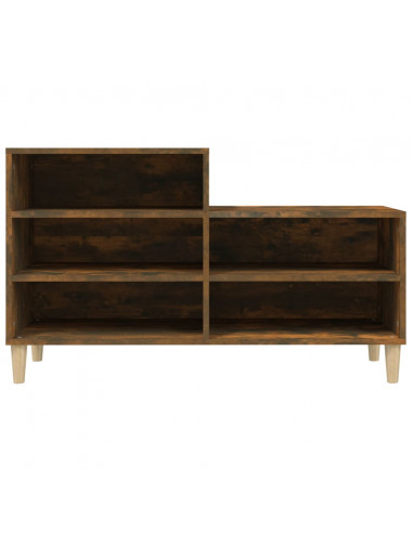 Scarpiera Rovere Fumo 102x36x60 cm in Legno Multistrato