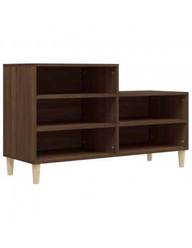 Scarpiera Rovere Marrone 102x36x60 cm in Legno Multistrato