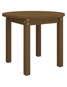 Tavolino da Salotto Miele Ø 55x45 cm in Legno Massello di Pino 2