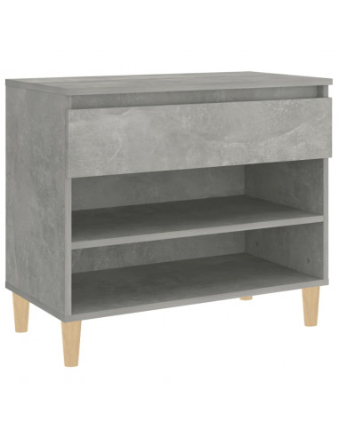 Scarpiera Grigio Cemento 70x36x60 cm in Legno Multistrato