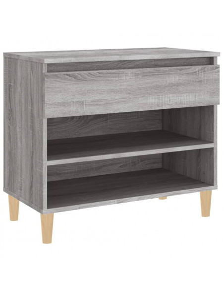 Scarpiera Grigio Sonoma 70x36x60 cm in Legno Multistrato