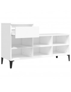 Scarpiera Bianca 102x36x60 cm in Legno Multistrato 2