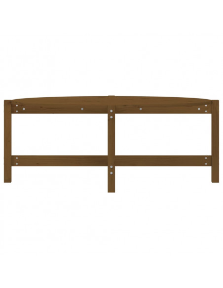 Tavolino da Salotto Miele 118x63x45cm in Legno Massello di Pino