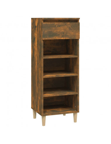 Scarpiera Rovere Fumo 40x36x105 cm in Legno Multistrato
