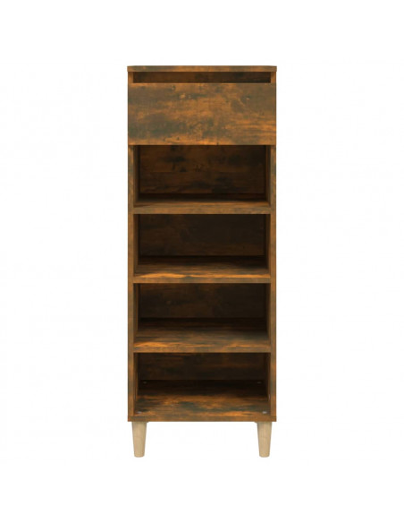 Scarpiera Rovere Fumo 40x36x105 cm in Legno Multistrato
