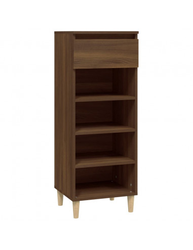 Scarpiera Rovere Marrone 40x36x105 cm in Legno Multistrato
