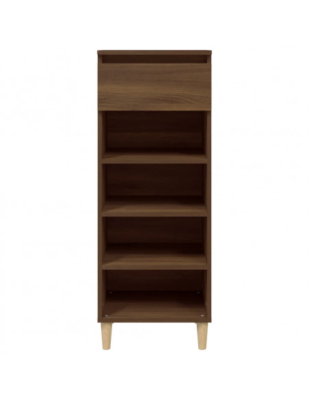 Scarpiera Rovere Marrone 40x36x105 cm in Legno Multistrato