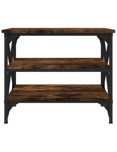 Tavolino da Salotto Rovere Fumo 55x38x45 cm Legno Multistrato