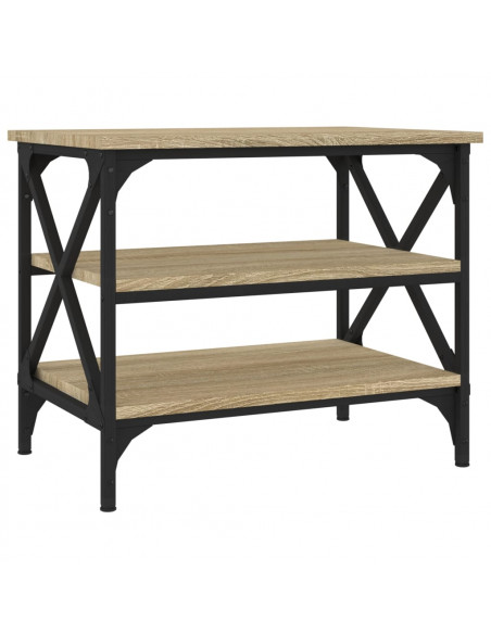 Tavolino Rovere Sonoma 55x38x45 cm in Legno Multistrato