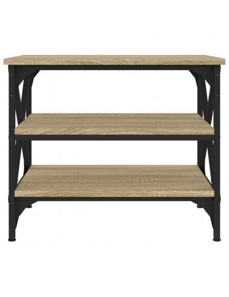 Tavolino Rovere Sonoma 55x38x45 cm in Legno Multistrato