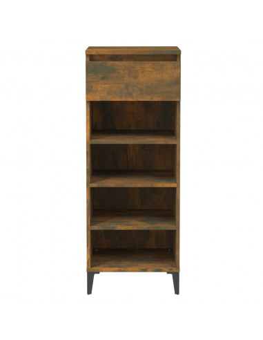 Scarpiera Rovere Fumo 40x36x105 cm in Legno Multistrato