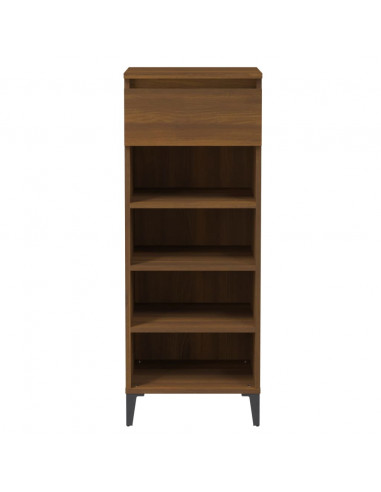 Scarpiera Rovere Marrone 40x36x105 cm in Legno Multistrato