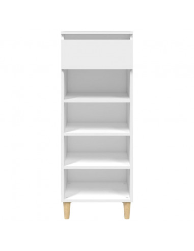 Scarpiera Bianca 40x36x105 cm in Legno Multistrato