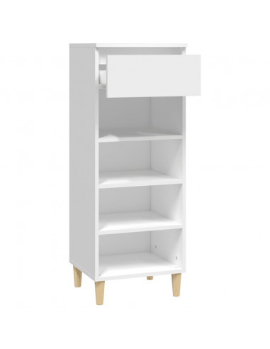 Scarpiera Bianca 40x36x105 cm in Legno Multistrato