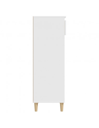 Scarpiera Bianca 40x36x105 cm in Legno Multistrato