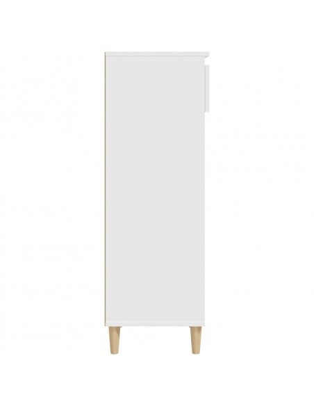 Scarpiera Bianca 40x36x105 cm in Legno Multistrato