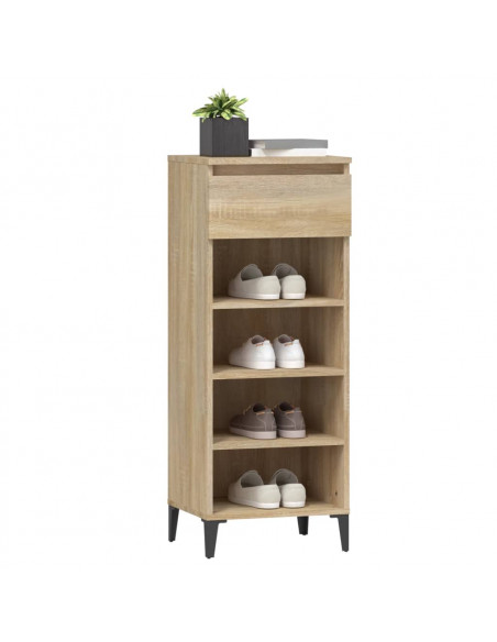 Scarpiera Rovere Sonoma 40x36x105 cm in Legno Multistrato